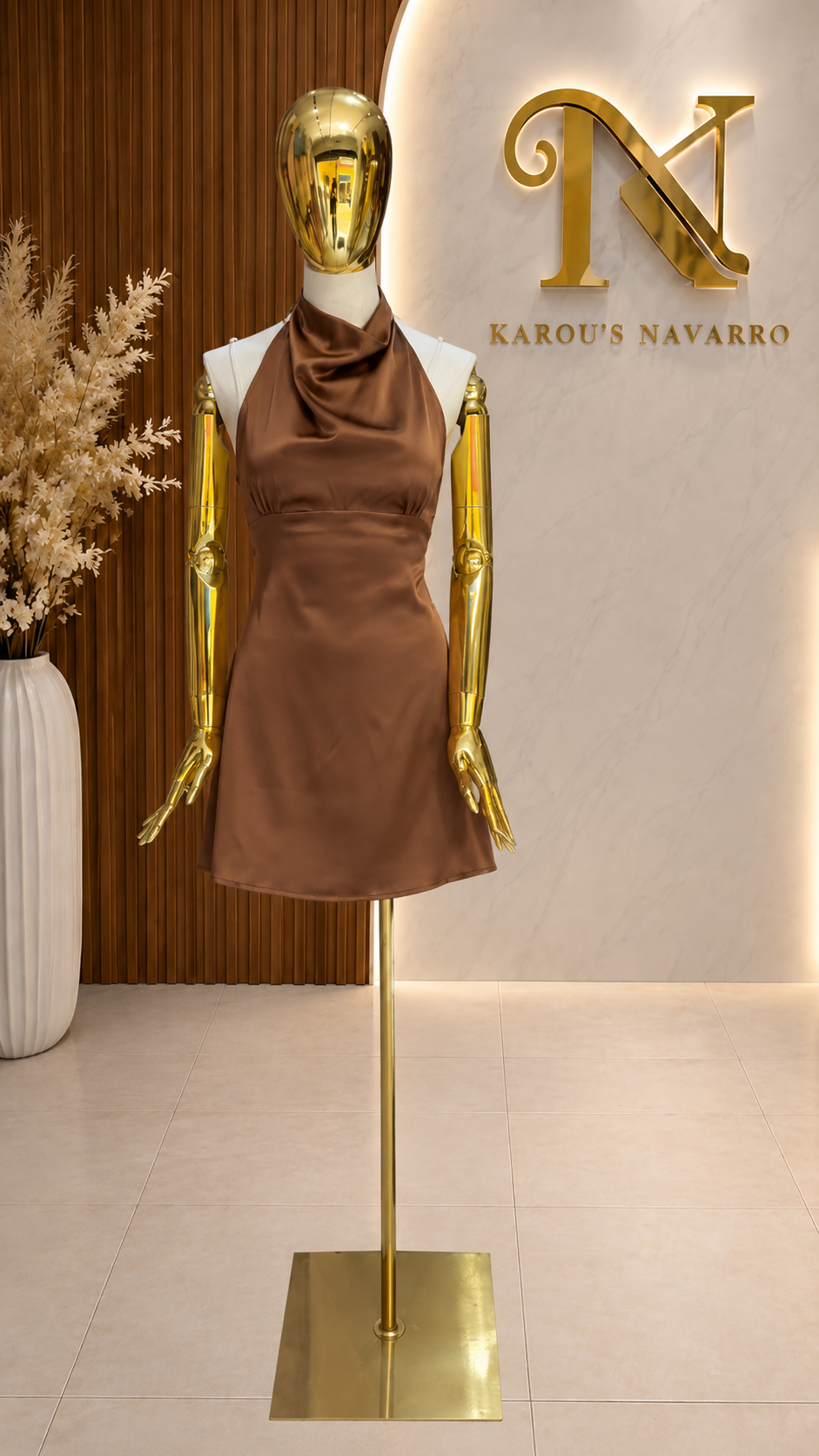 Vestido Satin Éclat