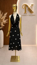 Vestido Noir Polka