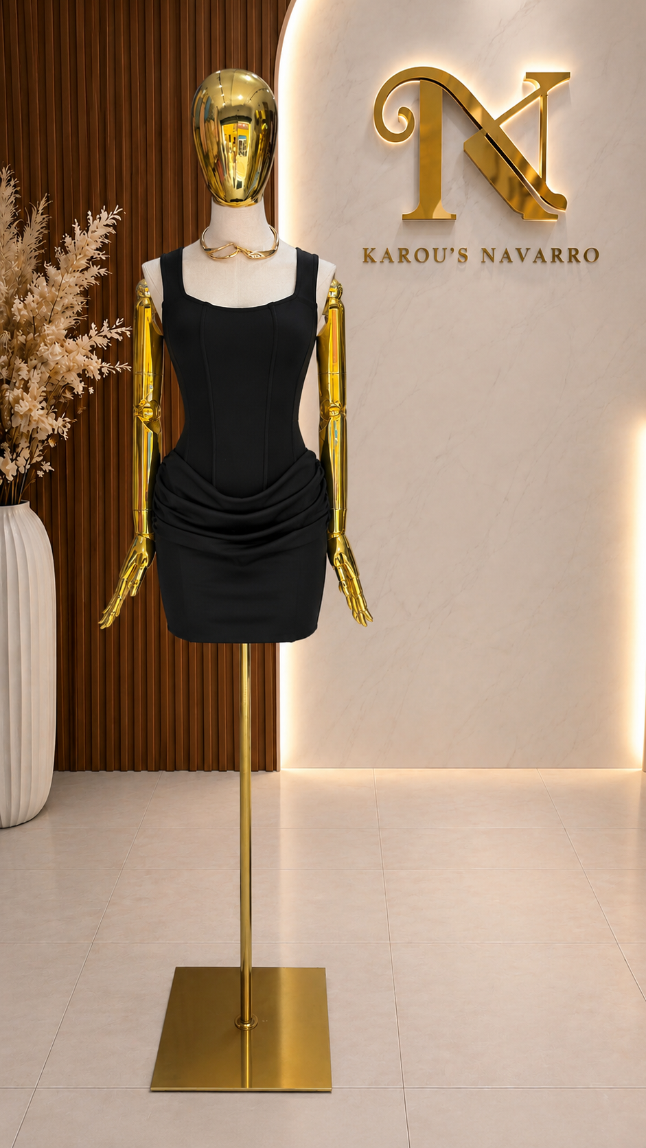 Vestido Noir Sculpt