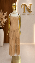 Vestido Golden Fringe