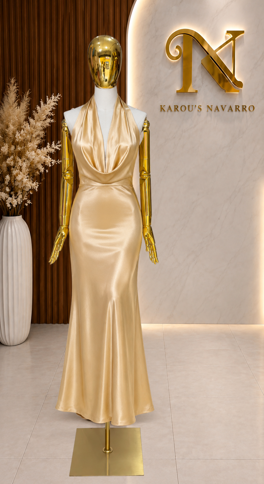 Vestido Aurora Dorado